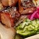 Pressgurka som side till burnt ends